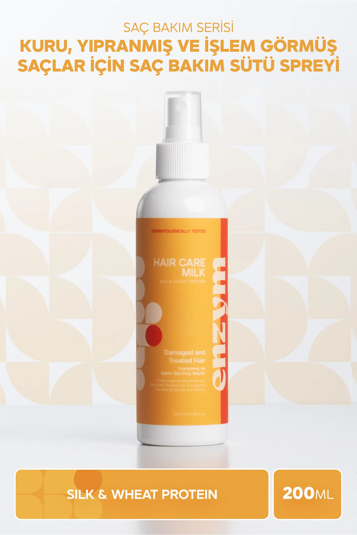 Fenomen Seçimi ENZYM COSMETICS Kuru, Yıpranmış Ve Işlem Görmüş Saçlara Özel Saç Bakım Sütü Sprey 200 ml 🧡 52,6B kişi favoriledi!