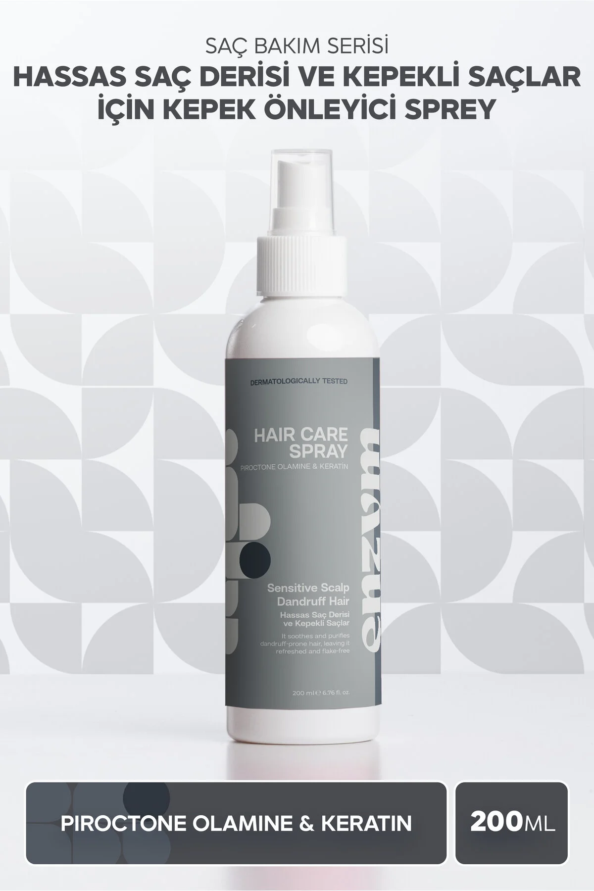 Birlikte Al Kazan ENZYM COSMETICS Hassas Saç Derisi Ve Kepekli Saçlara Özel Kepek Önleyici Sprey 200 ml 🧡 3B kişi favoriledi!