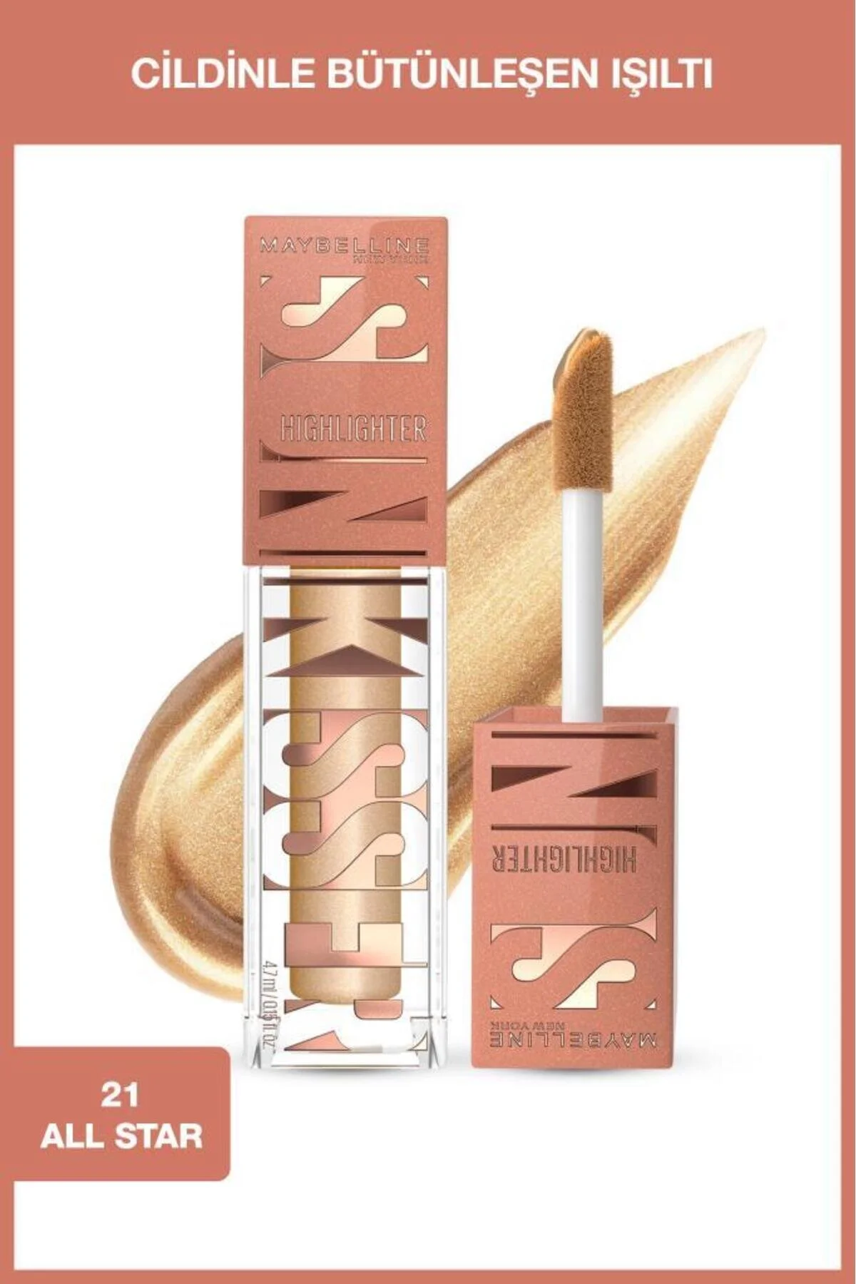 2 10 Günün En Düşük Fiyatı Maybelline New York Sunkisser Likit Aydınlatıcı Highlighter - 21 All Star
