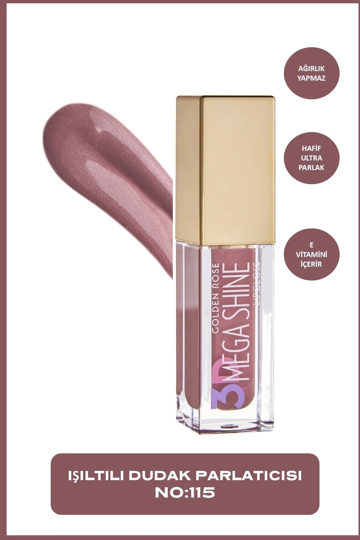 20 10 Günün En Düşük Fiyatı Golden Rose 3D Mega Shine Lipgloss - 115 Shimmer Sedefli Dudak Parlatıcısı 🧡 473 kişi favoriledi!