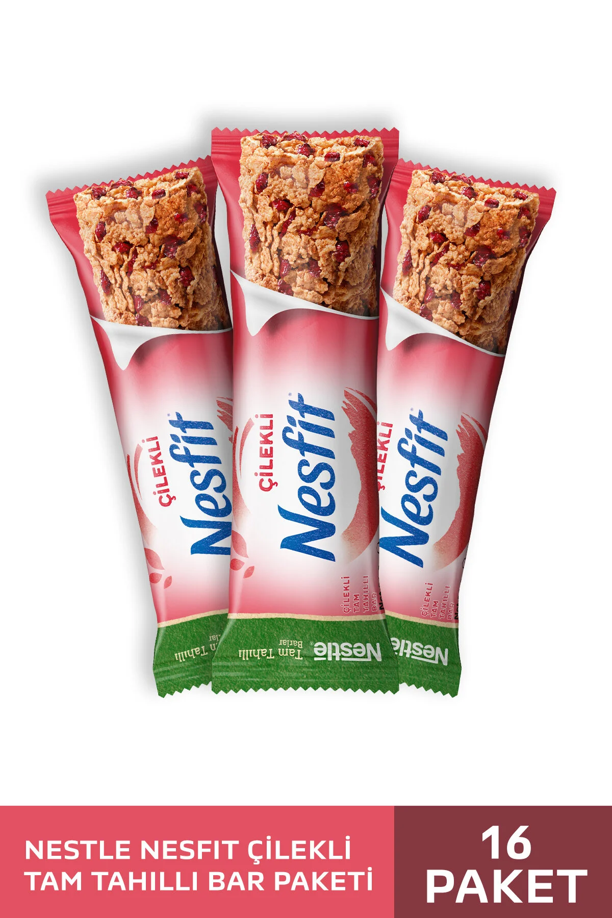 Başarılı Satıcı Nestle Nestlé Çilekli Tam Tahıllı Bar 16x23,5g 🧡 1,3B kişi favoriledi!